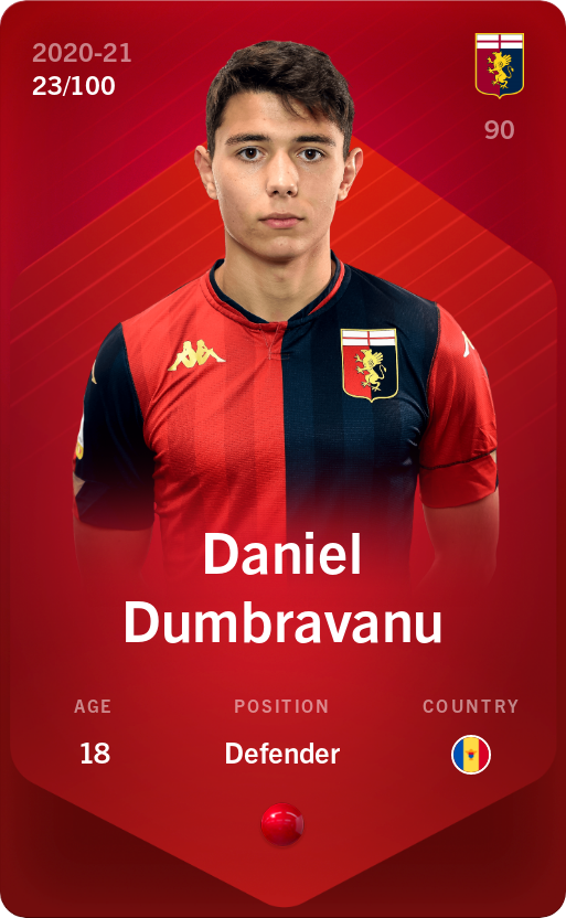 Sorare - Sorare Official - Daniel Dumbravanu 2020-21 • Rare 23/100 - NFT # 45316776131826098810837261712669078838917601738967239298362080456256301336663