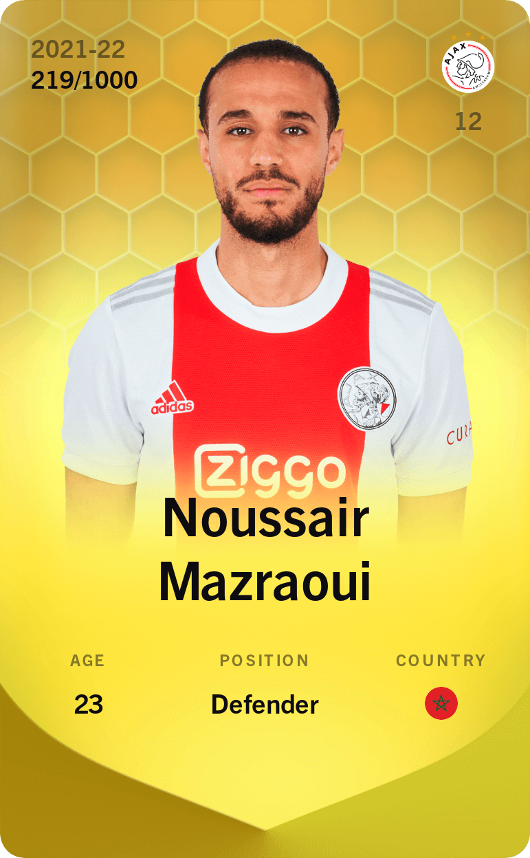 Noussair Mazraoui 2021-22 • Limited 219/1000