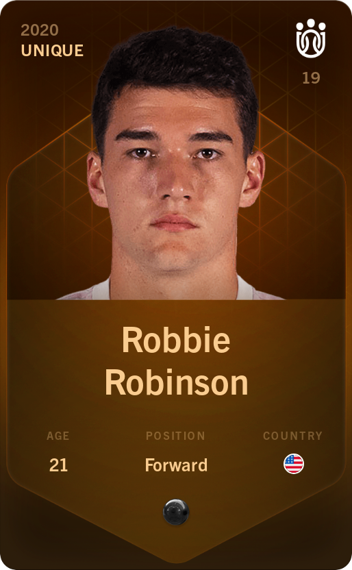 Sorare - Sorare Official - Robbie Robinson 2020-21 • Unique - NFT # 26604540965943319614526642393612352144462110354545546095746859675809216760572