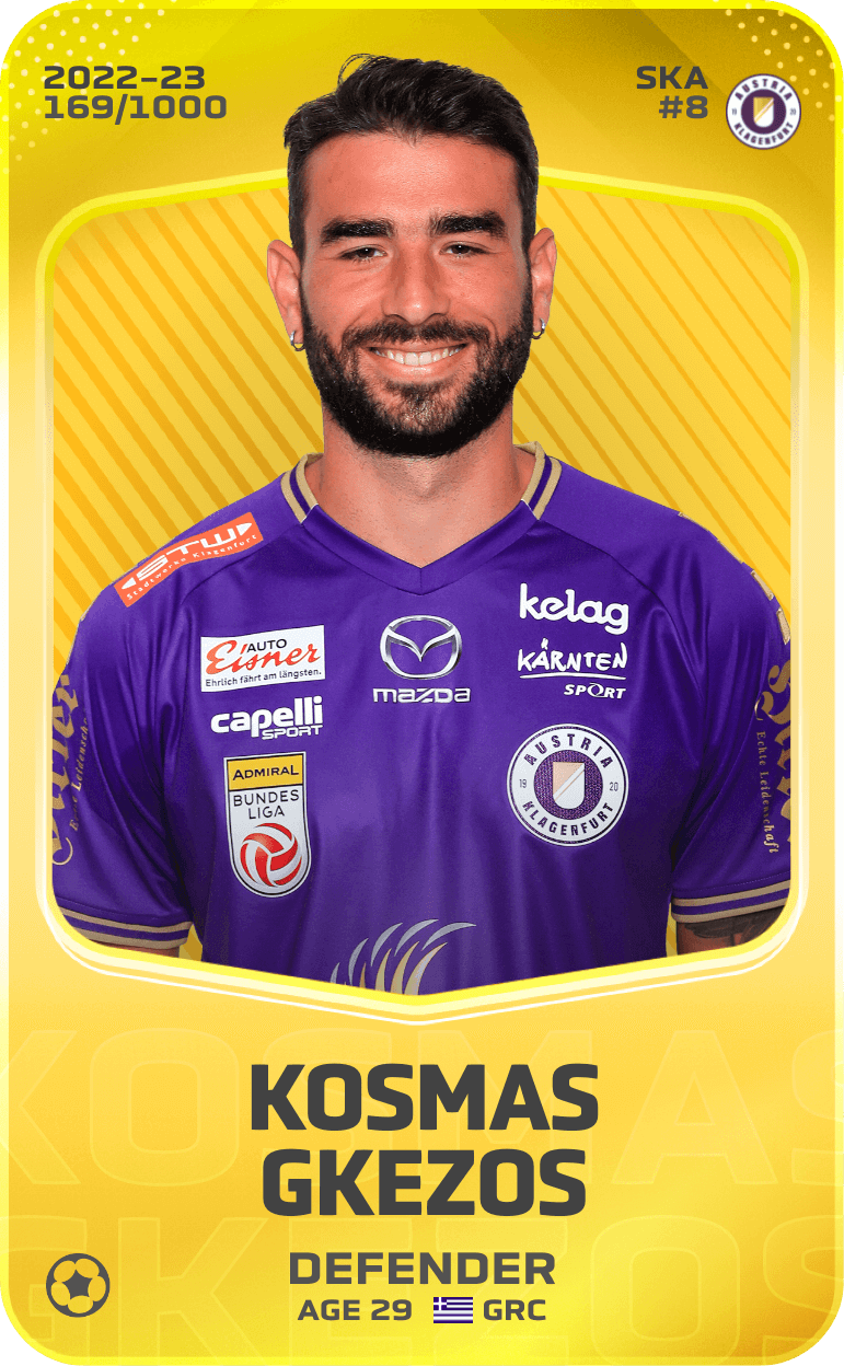 Kosmas Gkezos 2022-23 • Limited 169/1000