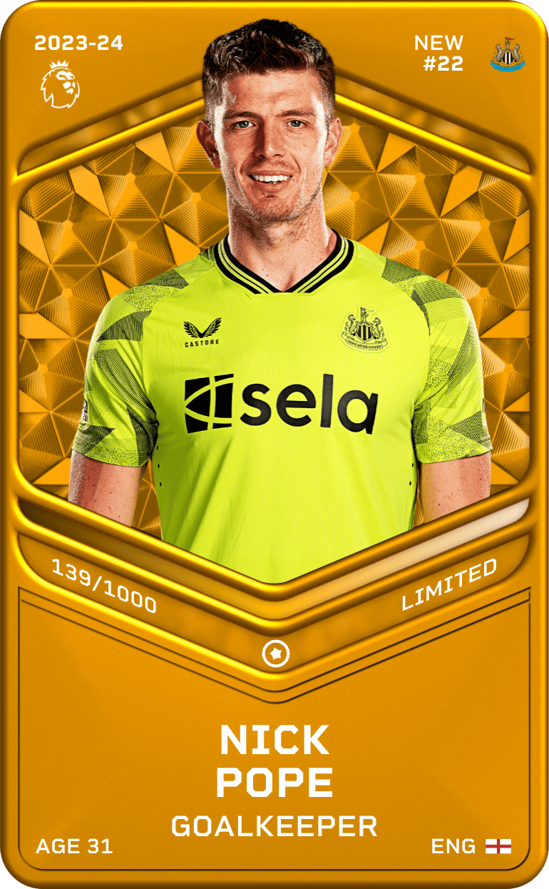 Nick Pope 2023-24 • Limited 139/1000