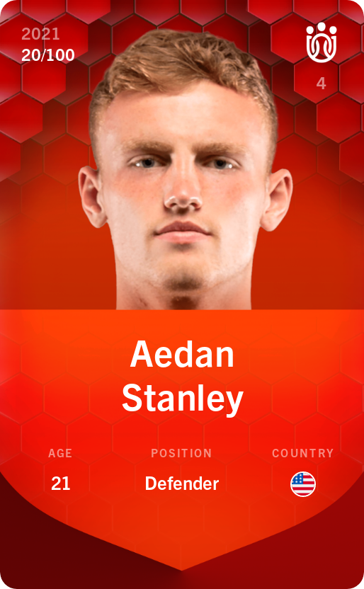 Sorare - Sorare Official - Aedan Stanley 2021-22 • Rare 20/100 - NFT # 108872171953070994238818572939806190330041661540146904083919846984084654545952