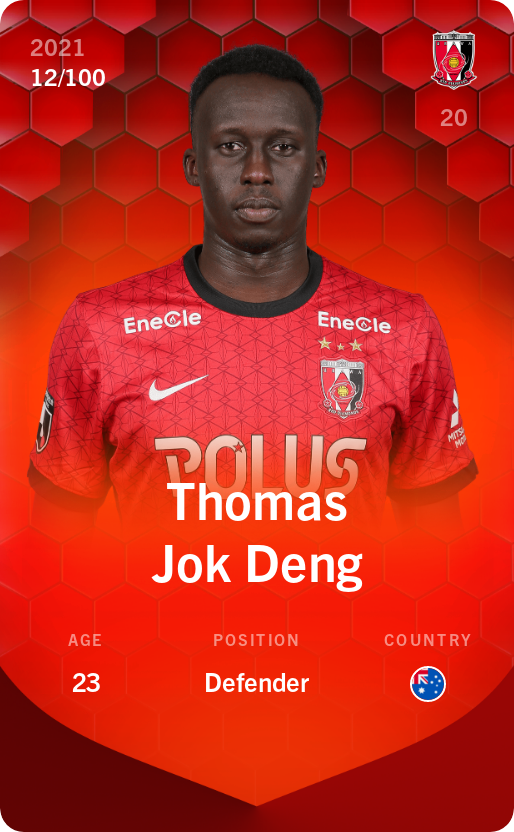 Sorare - Sorare Official - Thomas Jok Deng 2021-22 • Rare 12/100 - NFT # 110260561896179048002627879925902156308980017078633922811705190464191169228035