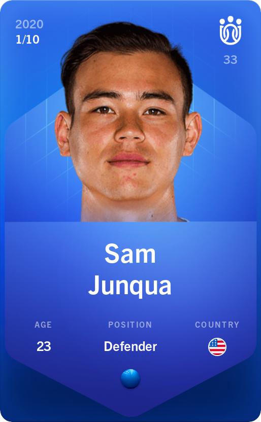 Sorare - Sorare Official - Sam Junqua 2020-21 • Super Rare 1/10 - NFT # 81664799265811791631610175448452092745998424322114986608713659149892597359713