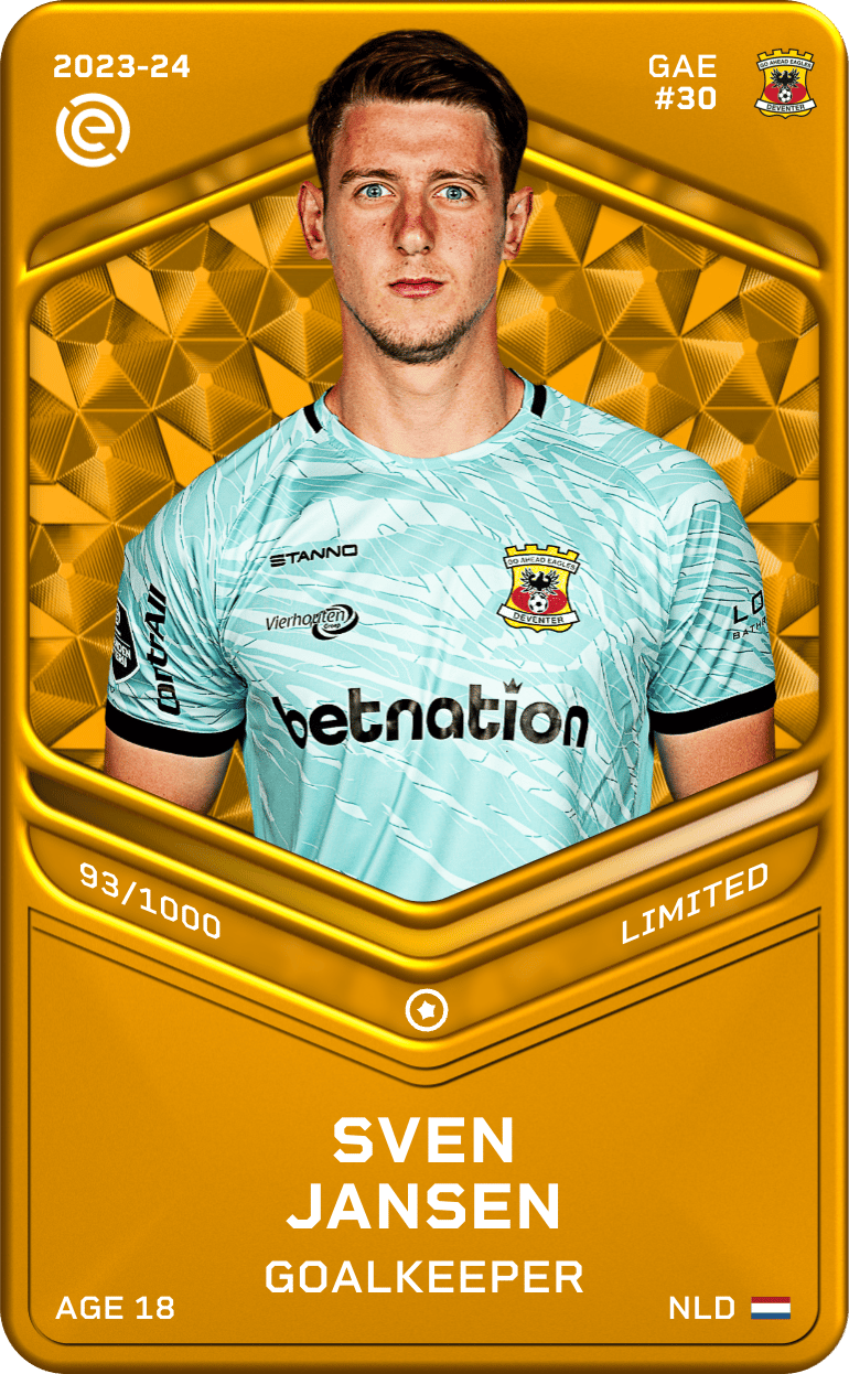 Sven Jansen 2023-24 • Limited 93/1000
