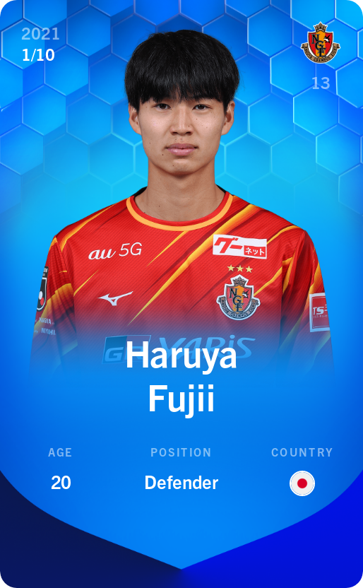 Sorare - Sorare Official - Haruya Fujii 2021-22 • Super Rare 1/10 - NFT # 85294936825934505088756883850169786835274237707743652676323541167316183972725