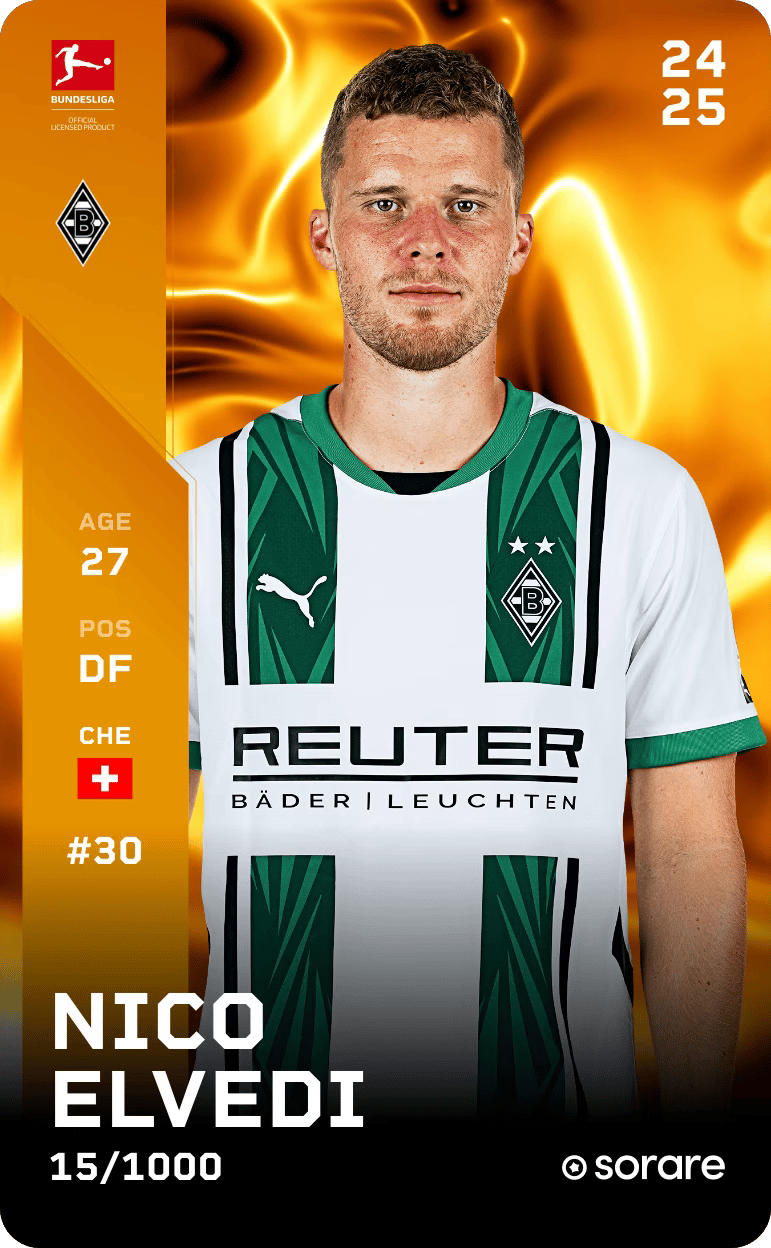 Nico Elvedi 2024-25 • Limited 15/1000