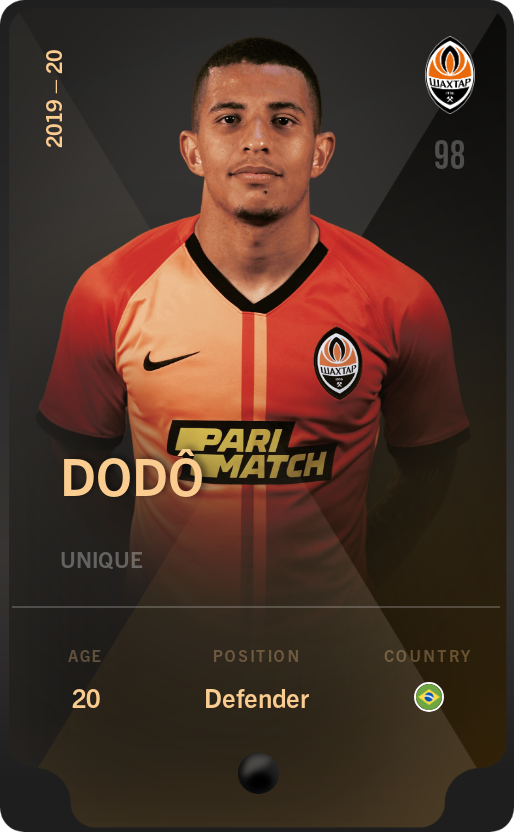 Sorare - Sorare Official - Dodô 2019-20 • Unique - NFT # 86273061883415610471508244387203168324712149429126186893477269757401699770365