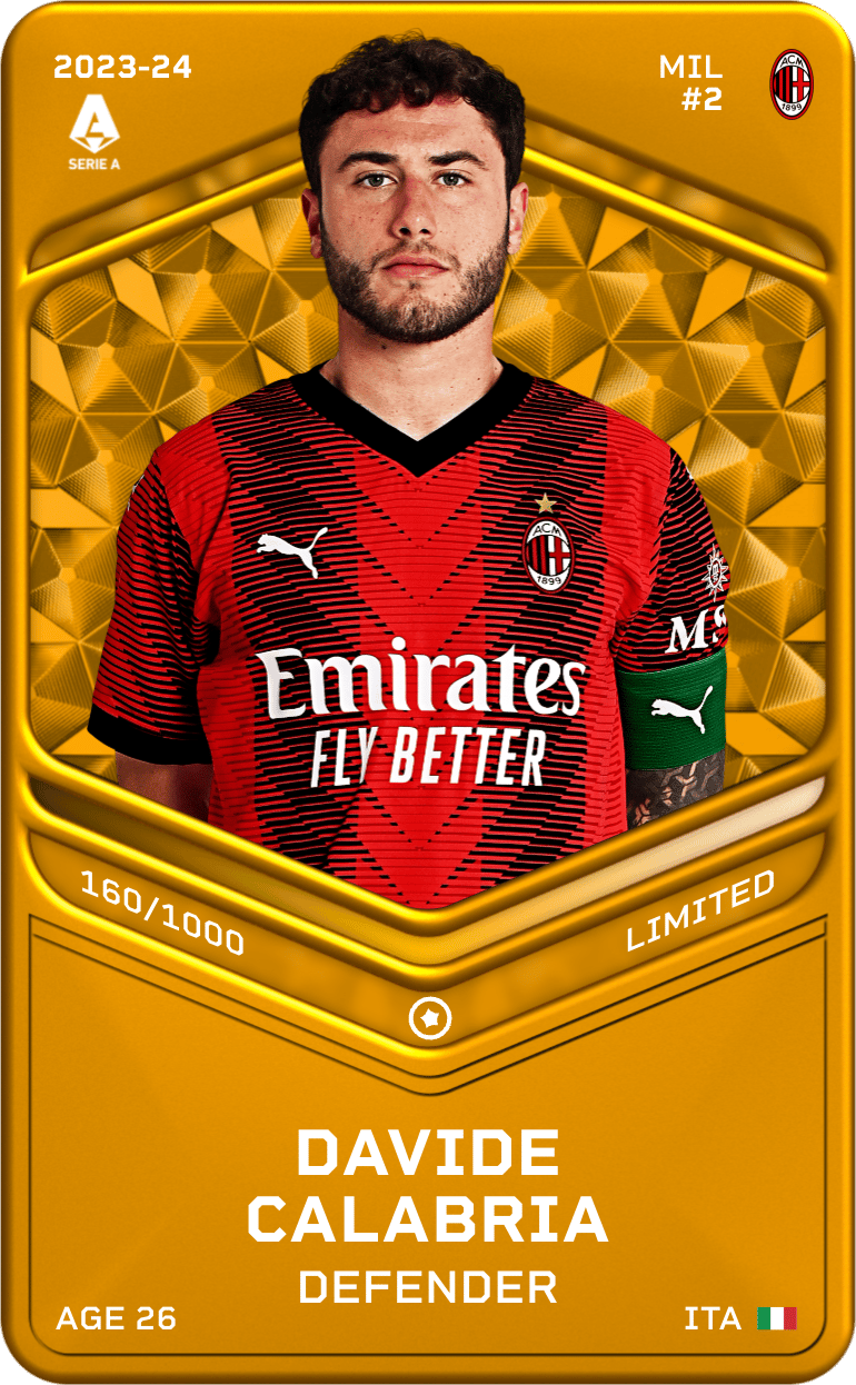 Davide Calabria 2023-24 • Limited 160/1000