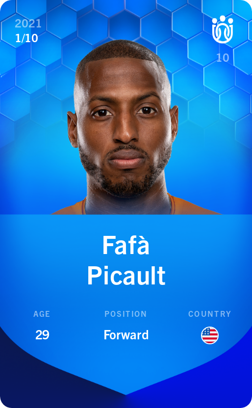 Sorare - Sorare Official - Fafà Picault 2021-22 • Super Rare 1/10 - NFT # 35458229450971378556213075510804614399992191960946265004159445912991629241986