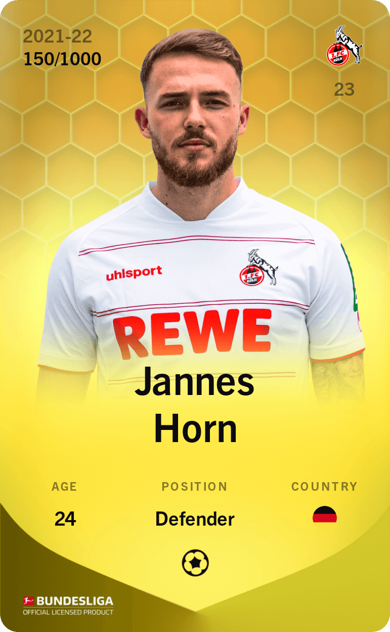 Jannes Horn 2021-22 • Limited 150/1000