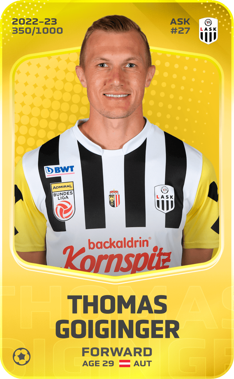 Thomas Goiginger 2022-23 • Limited 350/1000