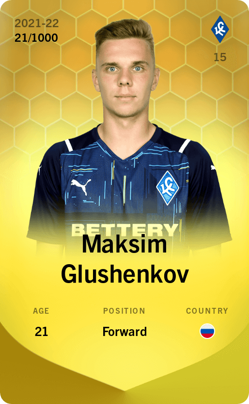 Maksim Glushenkov 2021-22 • Limited 21/1000