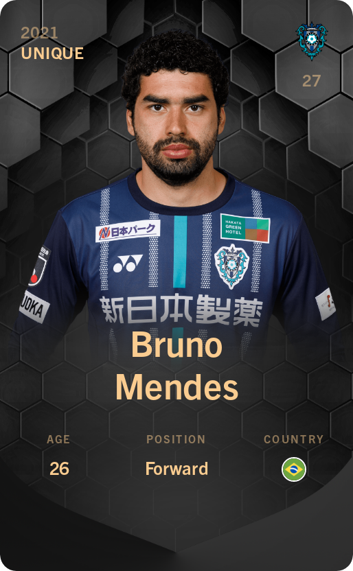 Sorare - Sorare Official - Bruno Mendes 2021-22 • Unique - NFT # 39848412903680910277339670552759751547645646835054184724433315302311333604768