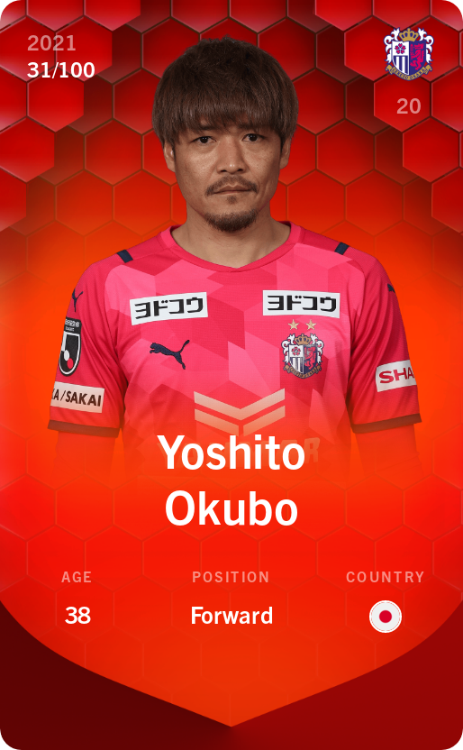 Sorare - Sorare Official - Yoshito Okubo 2021-22 • Rare 31/100 - NFT # 35449883228114846400416293641761078420729829777144144826626707918312083493254