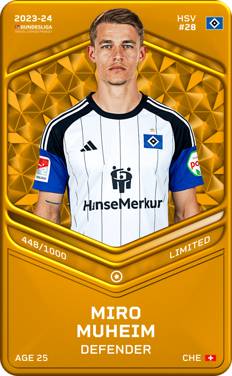 Miro Muheim 2023-24 • Limited 448/1000