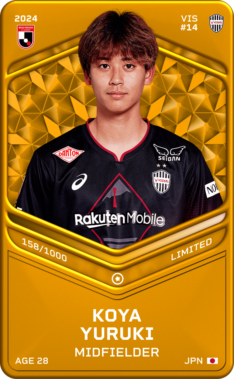 Koya Yuruki 2024-25 • Limited 158/1000