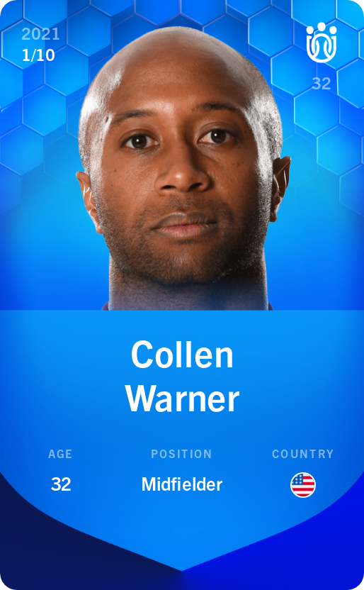 Sorare - Sorare Official - Collen Warner 2021-22 • Super Rare 1/10 - NFT # 26065244731060376691164943919070396242159825372267707666351614428799686066043