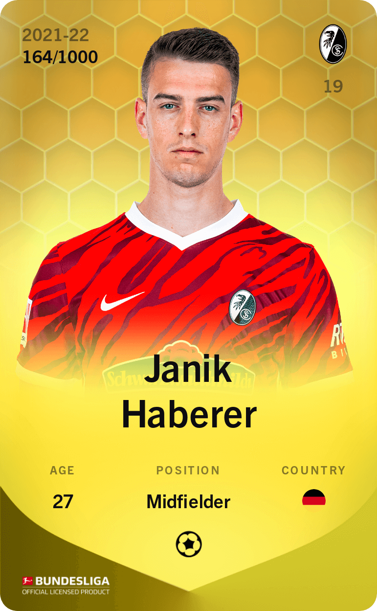 Janik Haberer 2021-22 • Limited 164/1000
