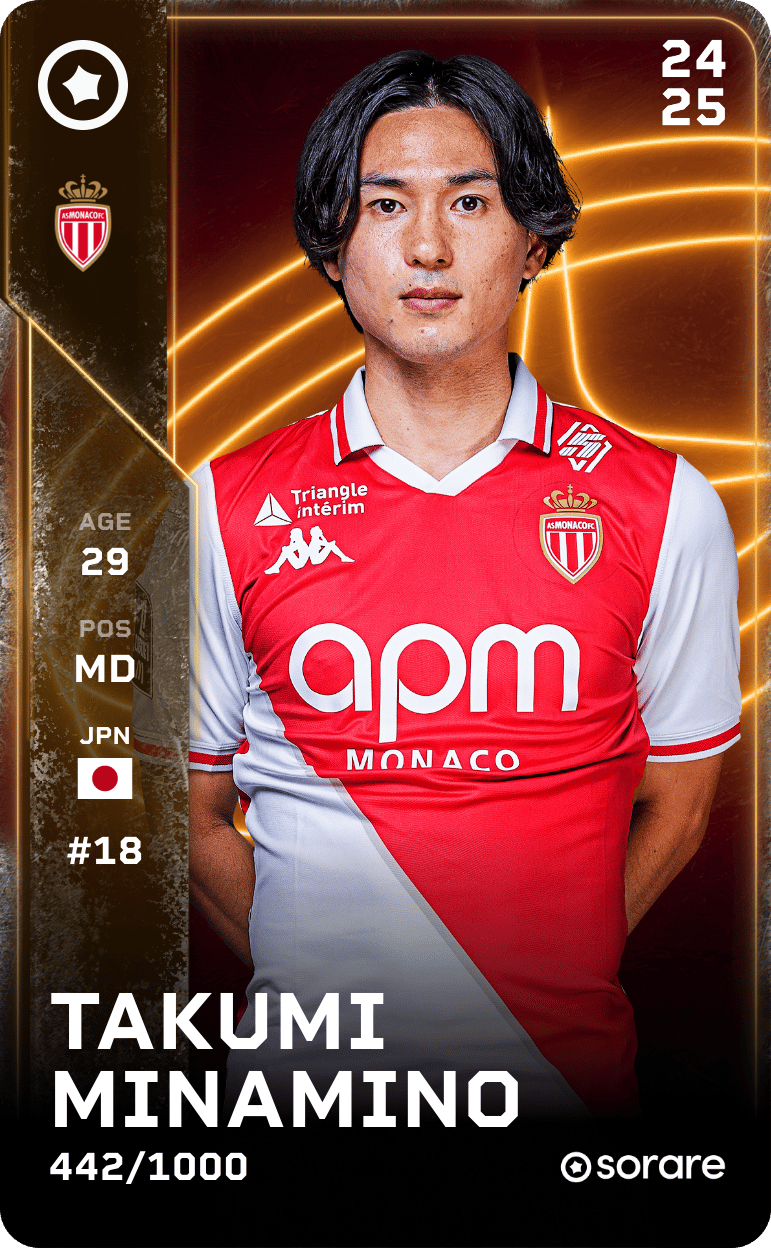 Takumi Minamino 2024-25 • Limited 442/1000