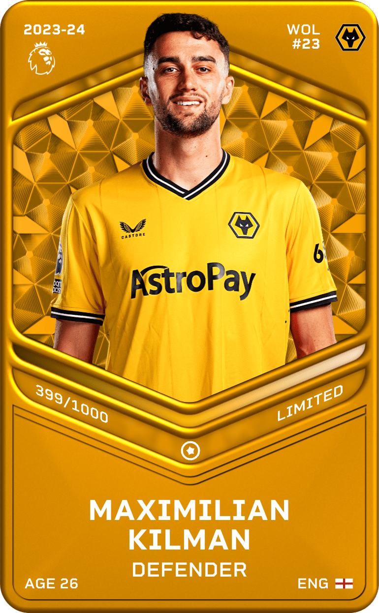 Maximilian Kilman 2023-24 • Limited 399/1000