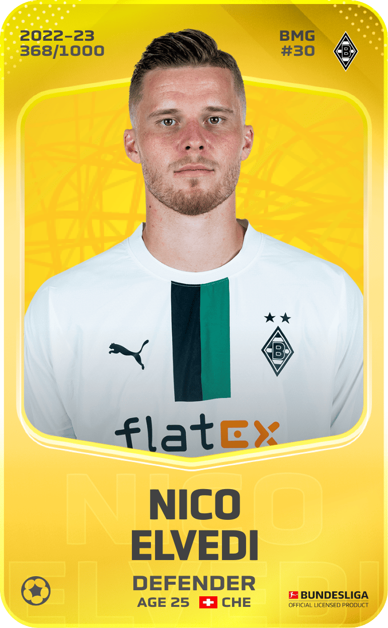 Nico Elvedi 2022-23 • Limited 368/1000