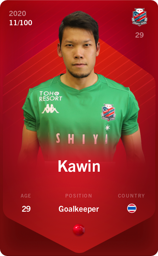 Sorare - Sorare Official - Kawin 2020-21 • Rare 11/100 - NFT # 6630043663925595131277056287158720922630883806777655101623027128433038927064