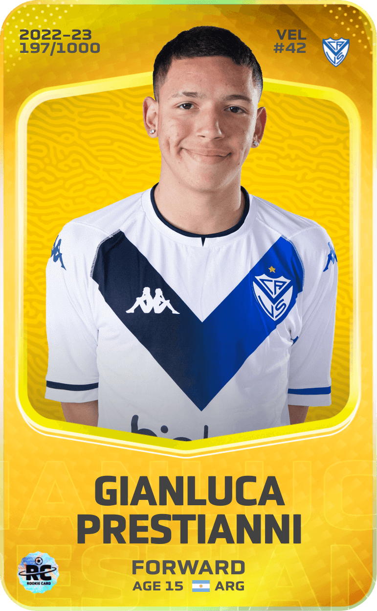 Gianluca Prestianni 2022-23 • Limited 197/1000