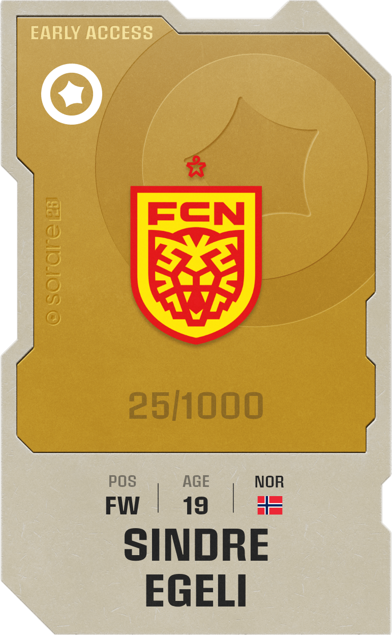 Sindre Egeli 2025-26 • Limited 25/1000