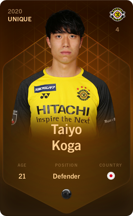 Sorare - Sorare Official - Taiyo Koga 2020-21 • Unique - NFT # 14552931927736228686137475466733111527490545753601010558995434348622924493008