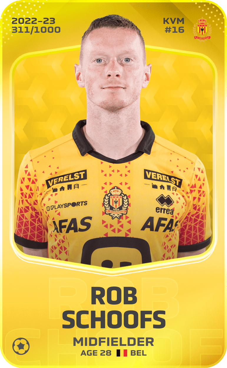 Rob Schoofs 2022-23 • Limited 311/1000