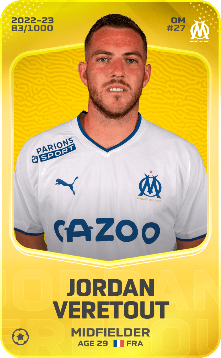 Jordan Veretout 2022-23 • Limited 83/1000