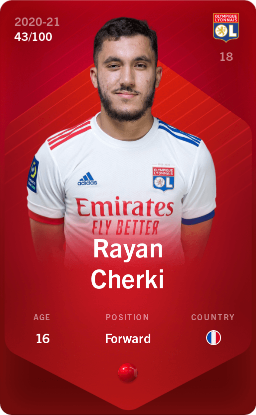 Rayan Cherki 2020 21 Rare 43 100