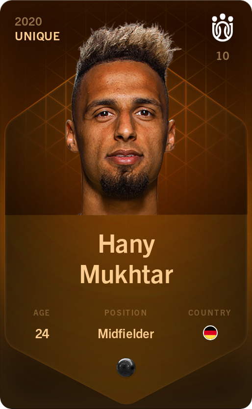 Sorare - Sorare Official - Hany Mukhtar 2020-21 • Unique - NFT # 25064307685139866290732144721960191569096621277511822493261208231363172886545