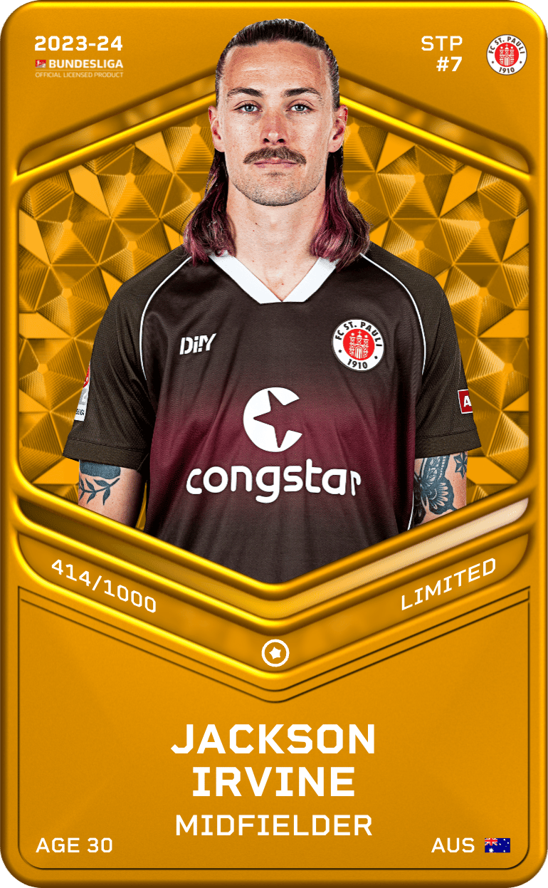 Jackson Irvine 2023-24 • Limited 414/1000
