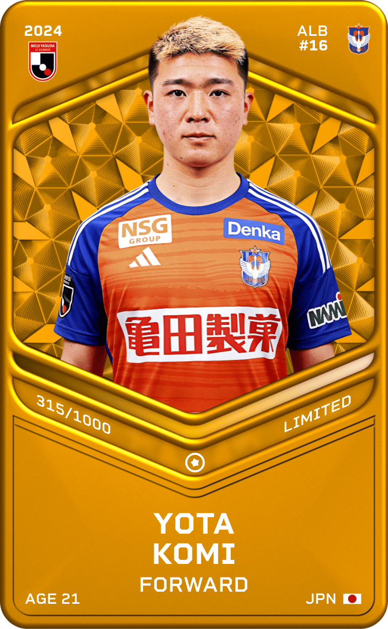 Yota Komi 2024-25 • Limited 315/1000