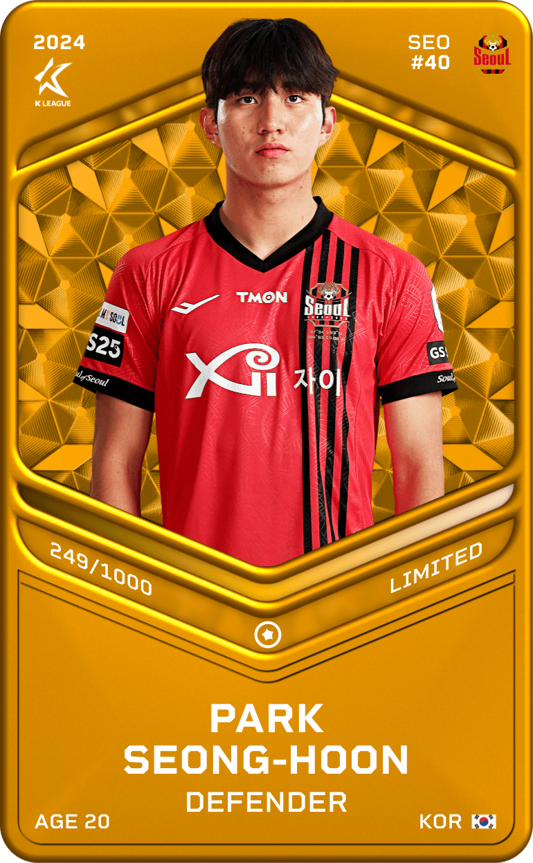 Park Seong-Hoon 2024-25 • Limited 249/1000