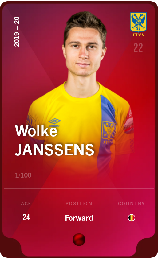 Sorare - Sorare Official - Wolke Janssens 2019-20 • Rare 1/100 - NFT # 30611402295435664970375270428033321467555565776810799379840440053493890261074