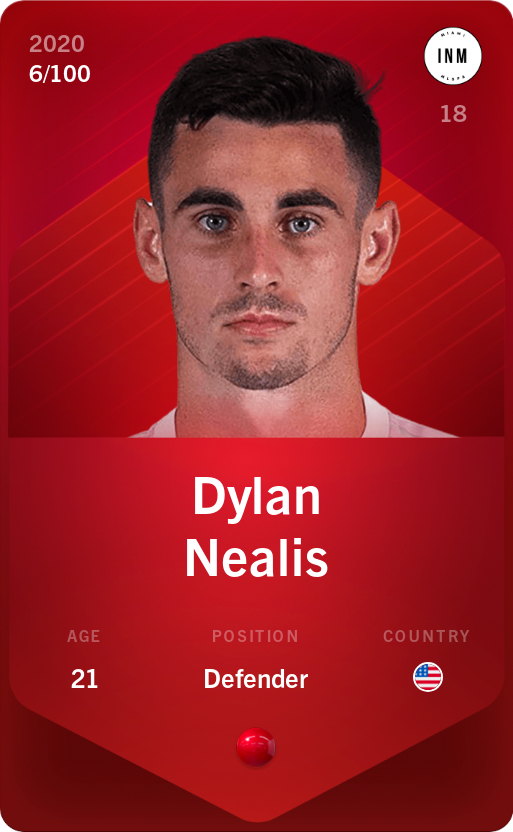 Sorare - Sorare Official - Dylan Nealis 2020-21 • Rare 6/100 - NFT # 53685531743011611696778604721242334507101640443710438039959465709304746800647