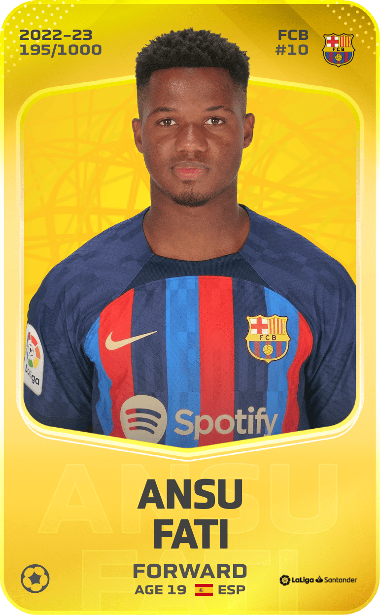 Ansu Fati 2022-23 • Limited 195/1000