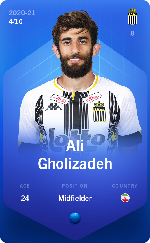 Sorare - Sorare Official - Ali Gholizadeh 2020-21 • Super Rare 4/10 - NFT # 37841461751370496505532621341415994715915617528310971429432770029945935298069