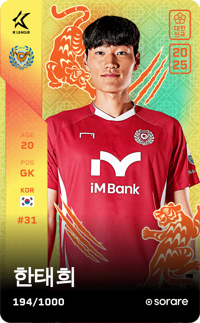Han Tae-Hee 2025-26 • Limited 194/1000
