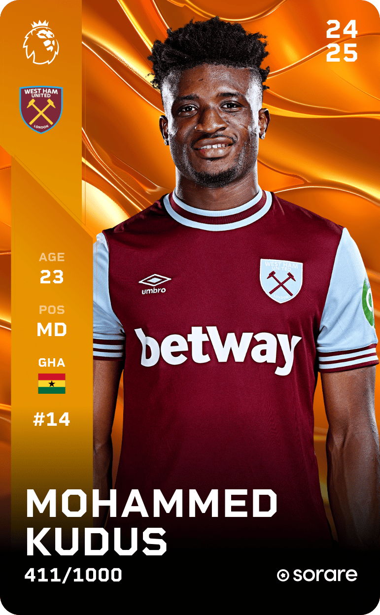 Mohammed Kudus 2024-25 • Limited 411/1000