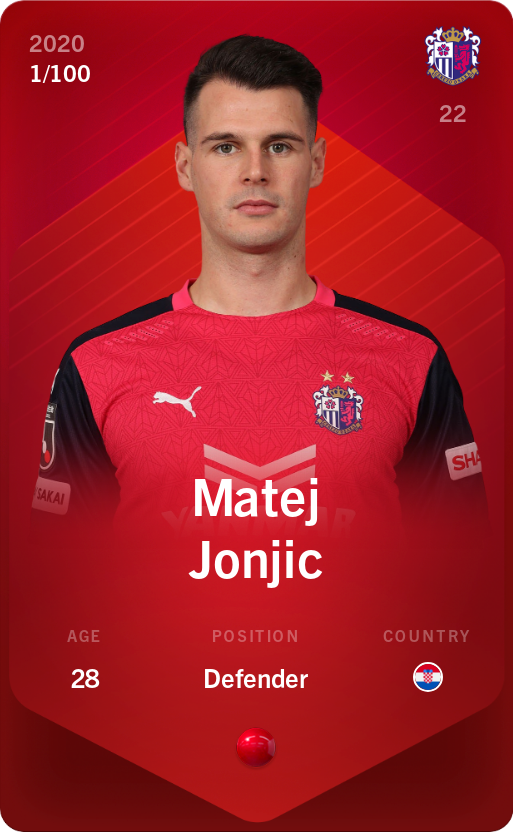 Sorare - Sorare Official - Matej Jonjic 2020-21 • Rare 1/100 - NFT # 21795099153184754326037332394409412173229507101157196061244306635220626147250