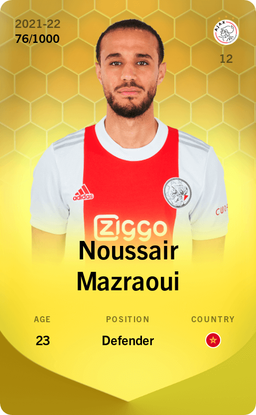 Noussair Mazraoui 2021-22 • Limited 76/1000
