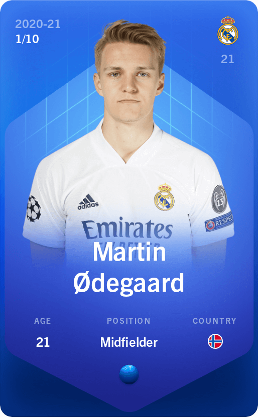 Martin Odegaard 2020 21 Super Rare 1 10