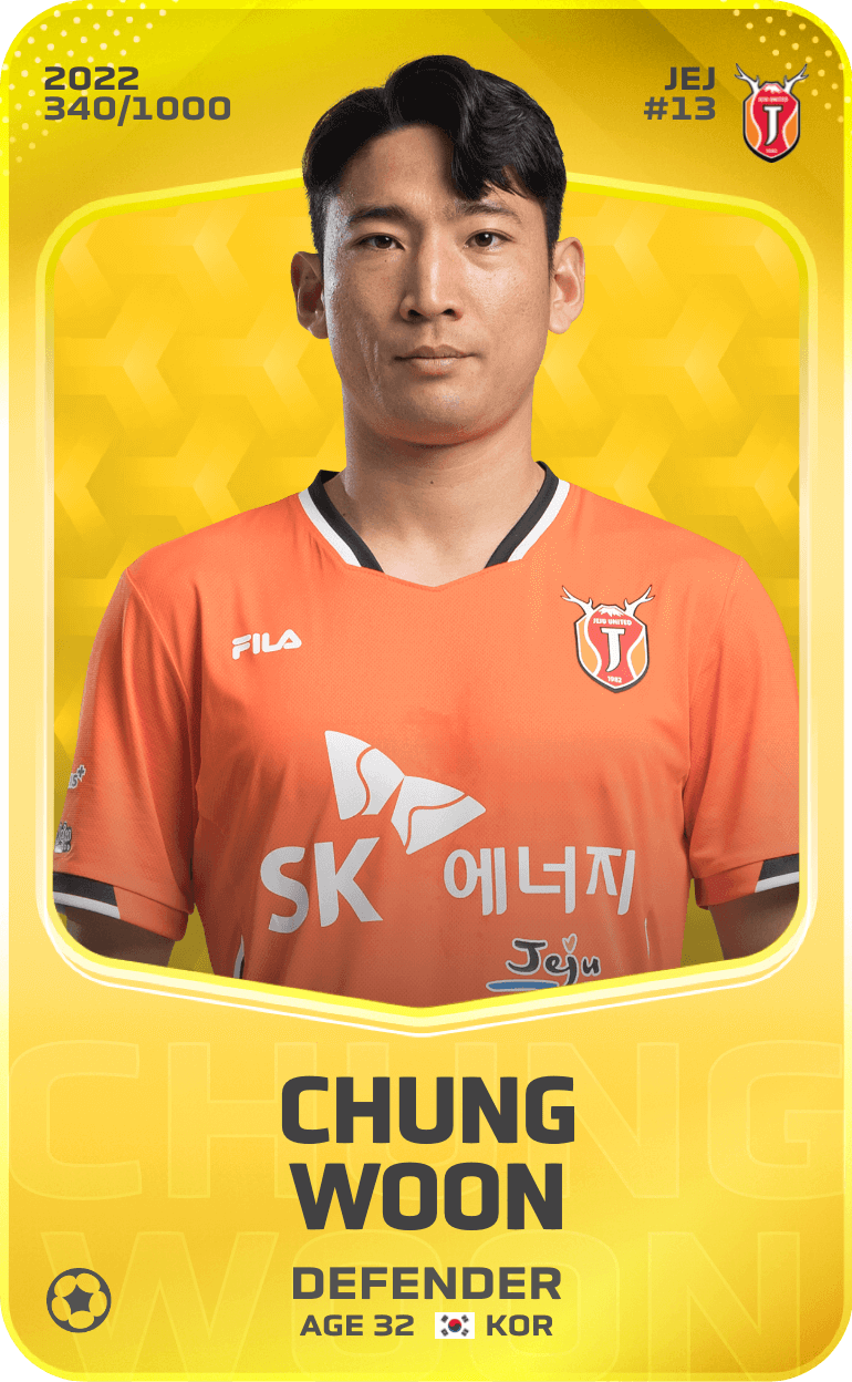 Chung Woon 2022-23 • Limited 340/1000
