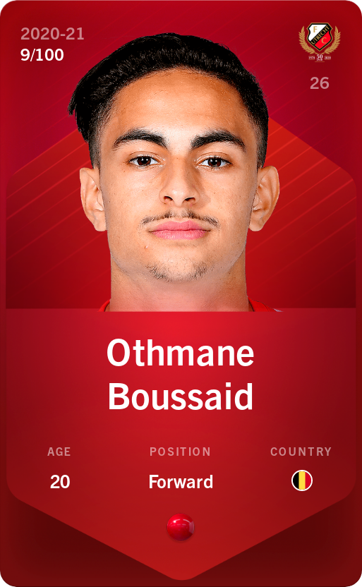 Sorare - Sorare Official - Othmane Boussaid 2020-21 • Rare 9/100 - NFT # 29047600424770997163856003480770045014060533272201958349654677673897763875098
