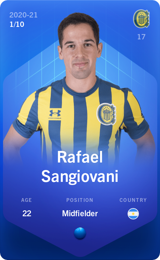 Sorare - Sorare Official - Rafael Sangiovani 2020-21 • Super Rare 1/10 - NFT # 30018679040097716660421673003620181483223965329826477140353200402443755131571