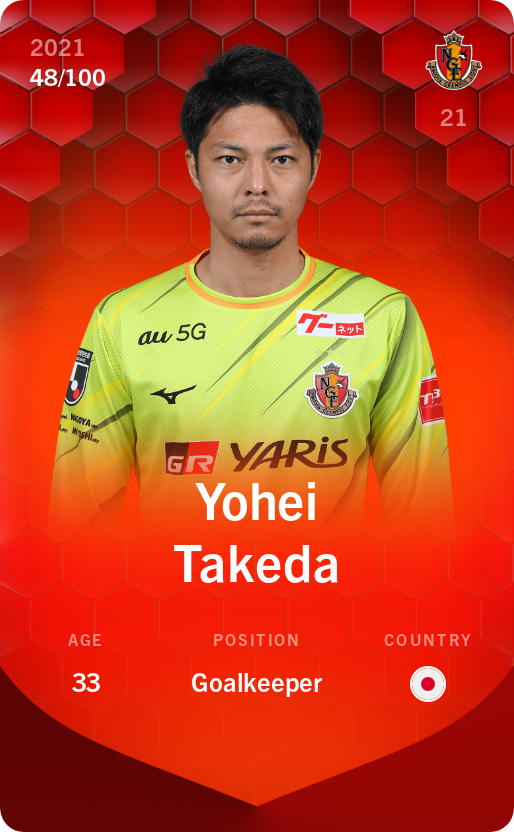 Sorare - Sorare Official - Yohei Takeda 2021-22 • Rare 48/100 - NFT # 49321683435108469572109303373555716505174466527509670235657982646555314557065